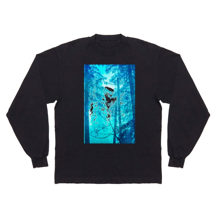 Blue Frost Woods Long Sleeve T Shirt