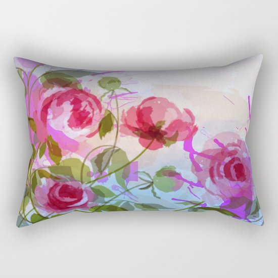 joyful flowers Rectangular Pillow