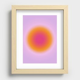 Lilac Orange Aura Glow Recessed Framed Print