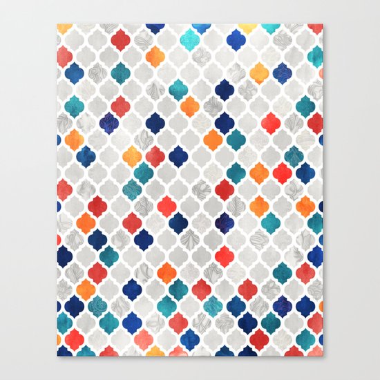 Sea & Spice Moroccan Pattern Canvas Print