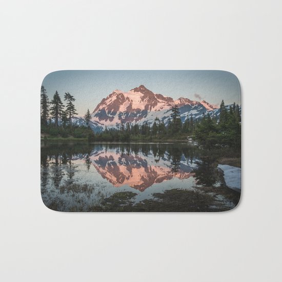 Cascade Sunset - Mt. Shuksan Bath Mat
