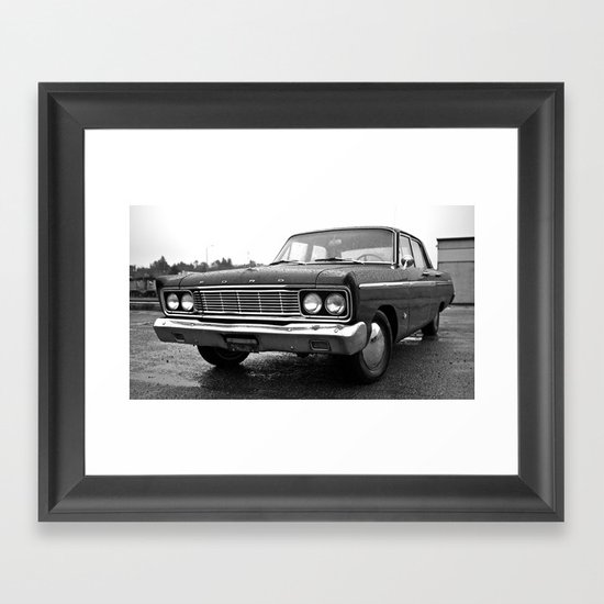 Urban black Fairlane Framed Art Print