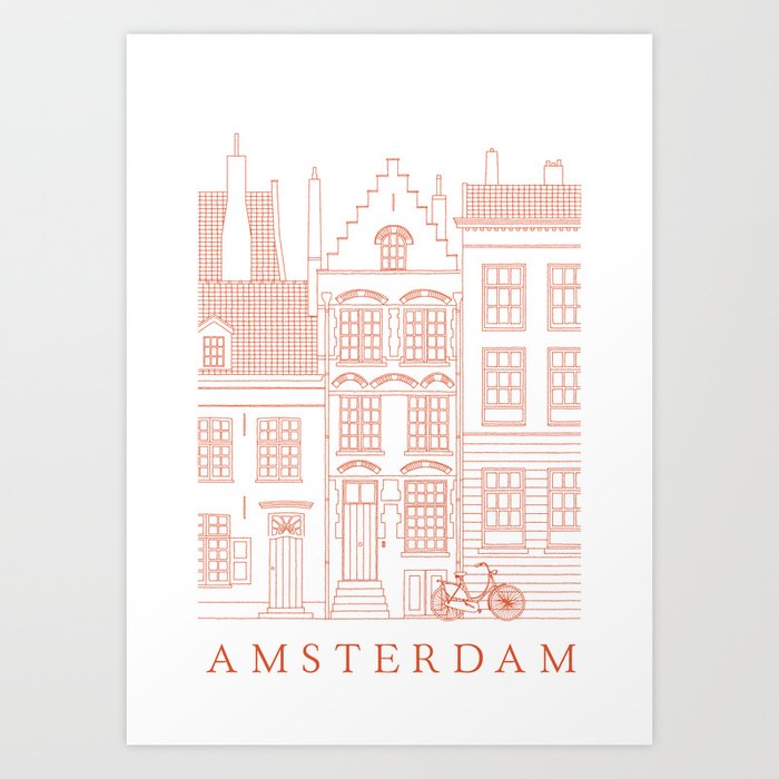 Amsterdam - Lines Art Print
