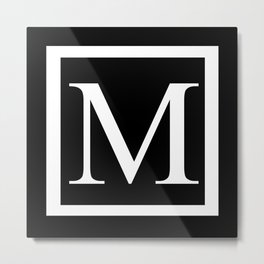 M monogram Metal Print