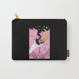 Pink Tarot card. The Wine Carry-All Pouch | Vine, Witchy, Vinetarot, Girly, Wichcraft, Pink, Gold, Deck, Cup, Stars 