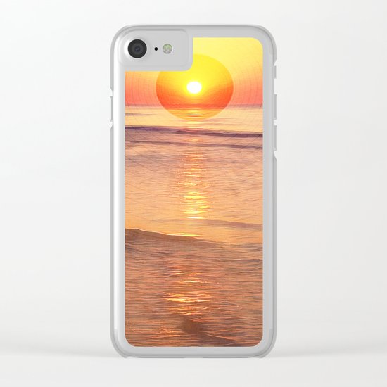 Sunrise Over Ocean Clear iPhone Case