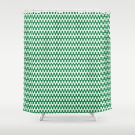 Retro Outdoor Party Green Shower Curtain