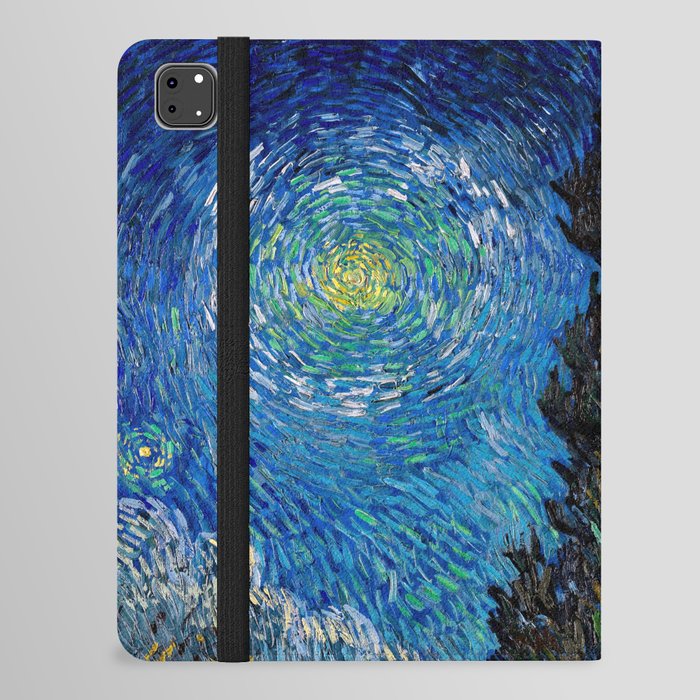 Vincent van Gogh - Country Road with Cypress and Star iPad Folio Case