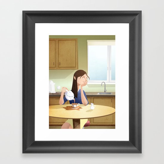 Absen-Tea Framed Art Print
