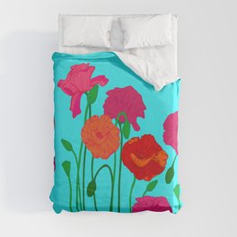 All the Poppies Duvet Cover