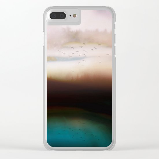 Winters Dusk Clear iPhone Case