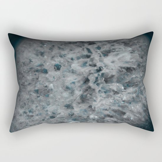 Blue and white agate Rectangular Pillow