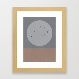 Modern Abstract Moonrise Framed Art Print