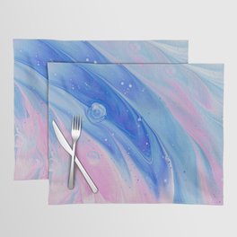 Pink & Blue Abstract Painting Placemat