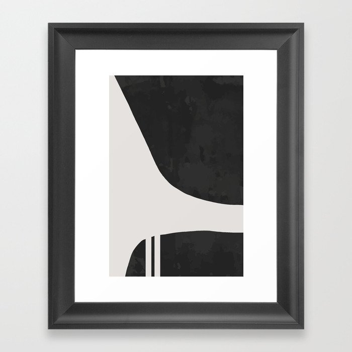 Modern Abstract Art Print | Home Decor Modern Set of 1 | 1/2 Framed Art Print