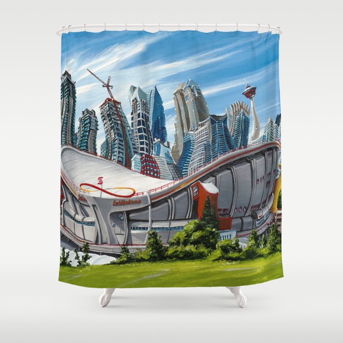 Downtown Calgary Skyline Shower Curtain