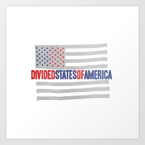 divided states of america Art Print