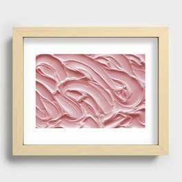 Blush Pink Cake Frosting  Recessed Framed Print