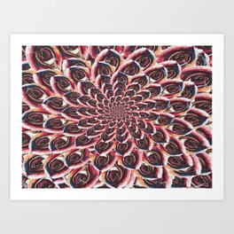 Optical Lotus Art Print | Pattern, Abstract, Digital, Sci-Fi 