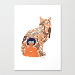 Cat Lady Canvas Print