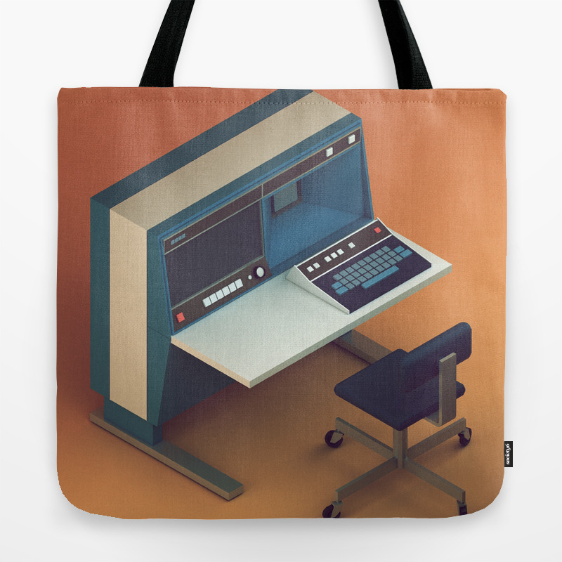 Vintage Computer Tote Bag Vintage Computer Tote Bag