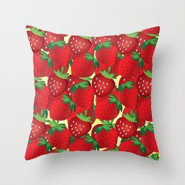 Strawberry Throw Pillow