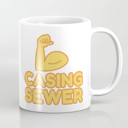 CASING SEWER - funny job gift Coffee Mug | Graphicdesign, Casingsewer 