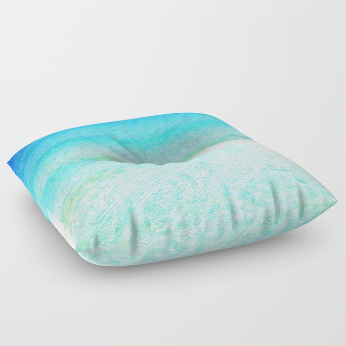 water atmosphere painted impressionism  Floor Pillow