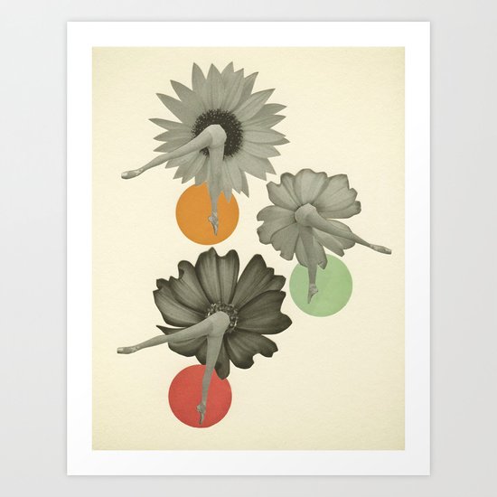 Flower Girls Art Print