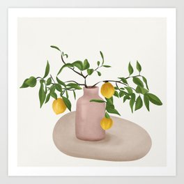Lemon Branches Art Print