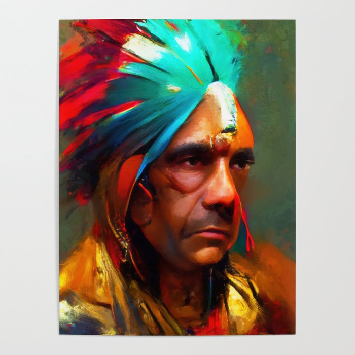 Native American Chief Poster