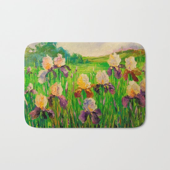 Irises Bath Mat