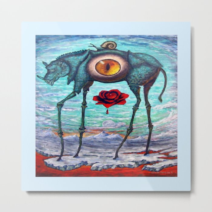 "BEAUTY IS IN THE EYE OF THE BEHOLDER" Metal Print