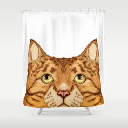 Fat Cat Shower Curtain