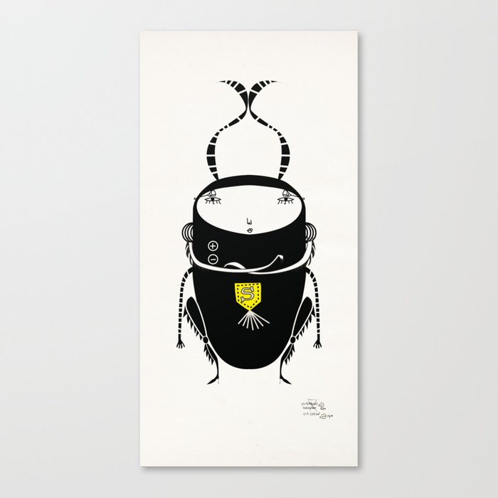 black cricket Canvas Print
