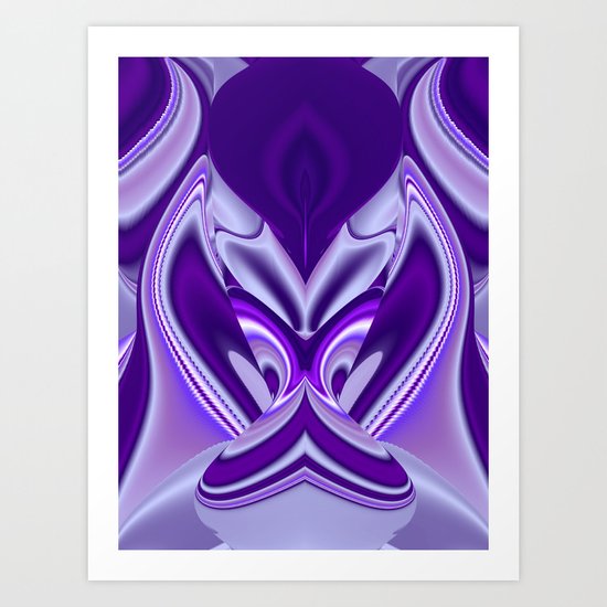 Purple Flower Dream 6 Art Print