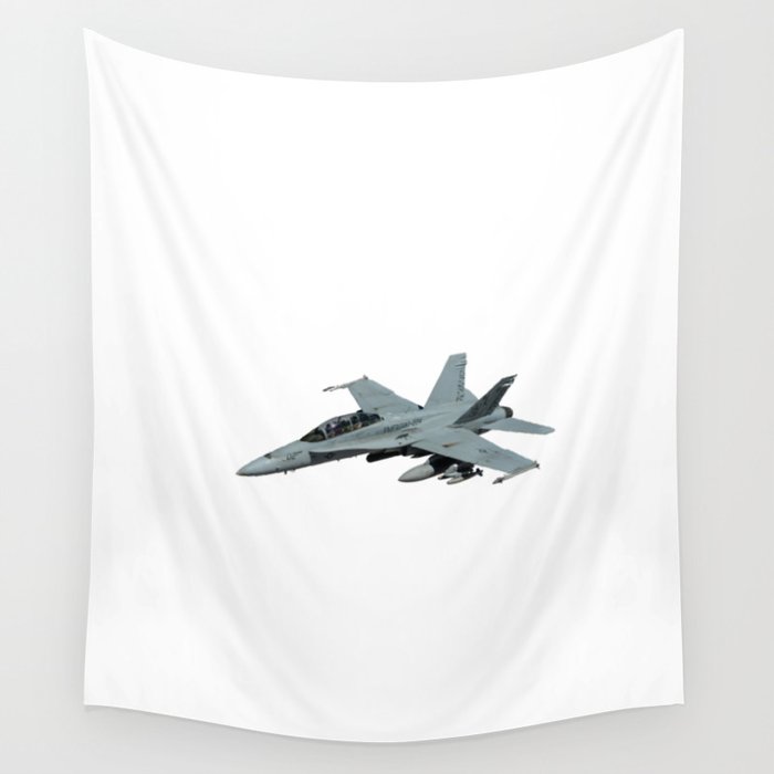 Jet Hornet Fighter Plane USA For Kids Air Force Wall Tapestry