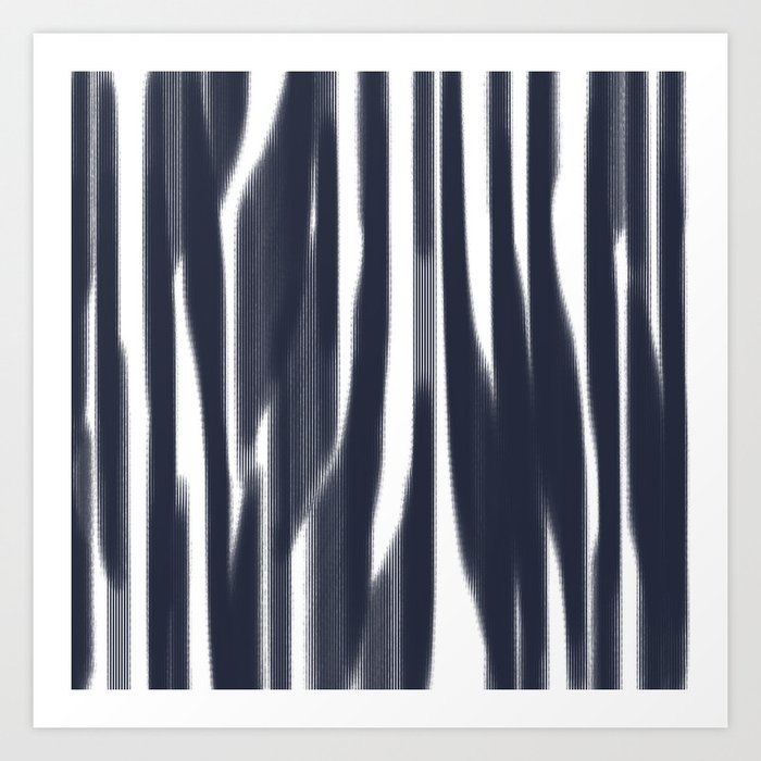 Abstract Blue Vertical Lines Background 24 Art Print By Lorasi