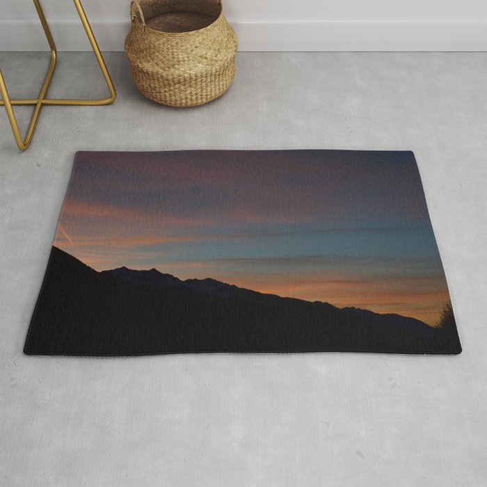 Sunset in the Alps Rug