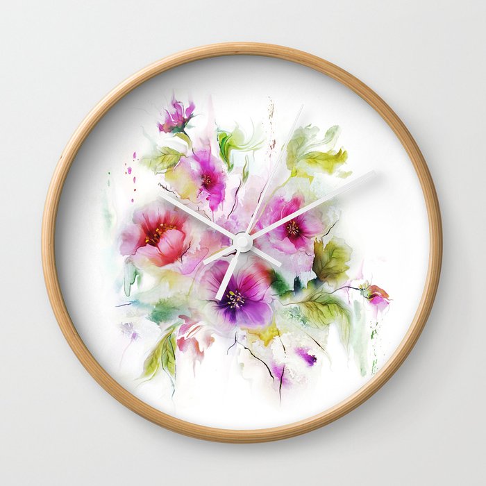 Gentle bouquet Wall Clock