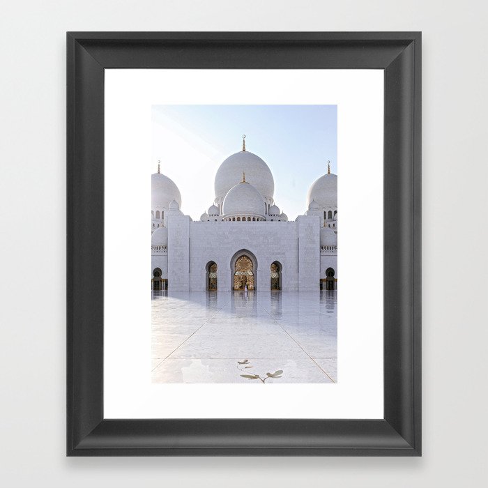 Grand Mosque Abu Dhabi Framed Art Print