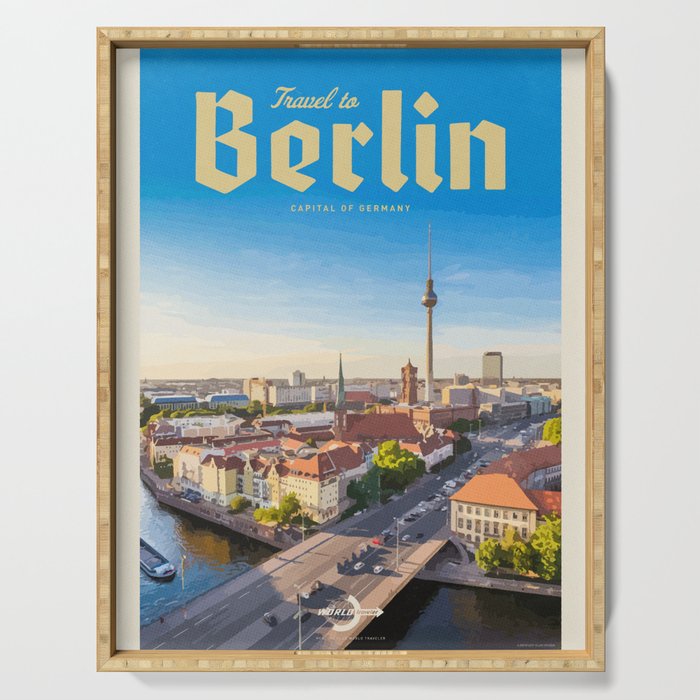 Travel to Berlin Serving Tray