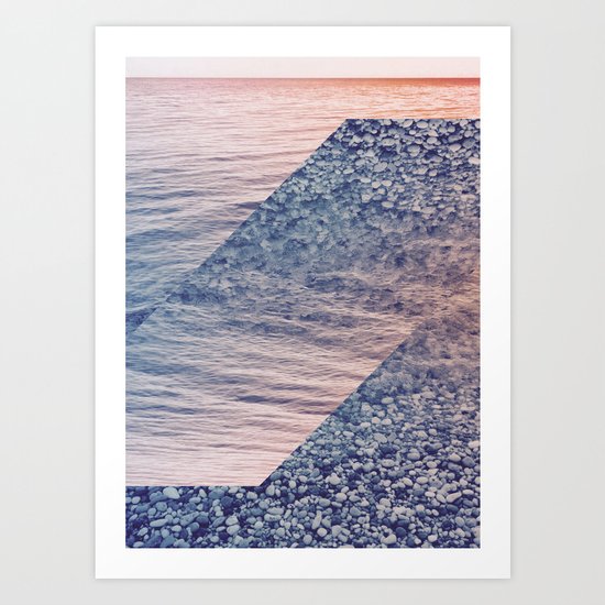 Geometric Sea Art Print