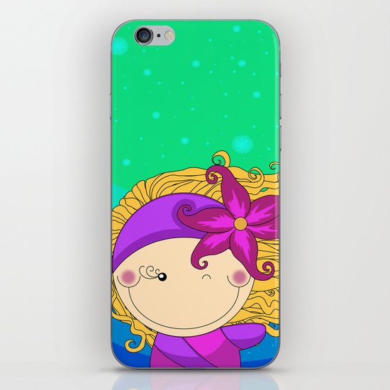 Unique, creative and very colorful, original,digital children illustration iPhone & iPod Skin