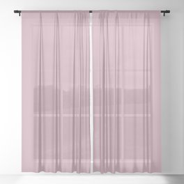 Pale Pink Flower Sheer Curtain