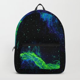 Veil Nebula Green Blue Backpack | Galaxydreamsdesigns, Cosmic, Nebula, Decor, Abstract, Homedecor, Space, Cool, Sci-Fi, Violet 