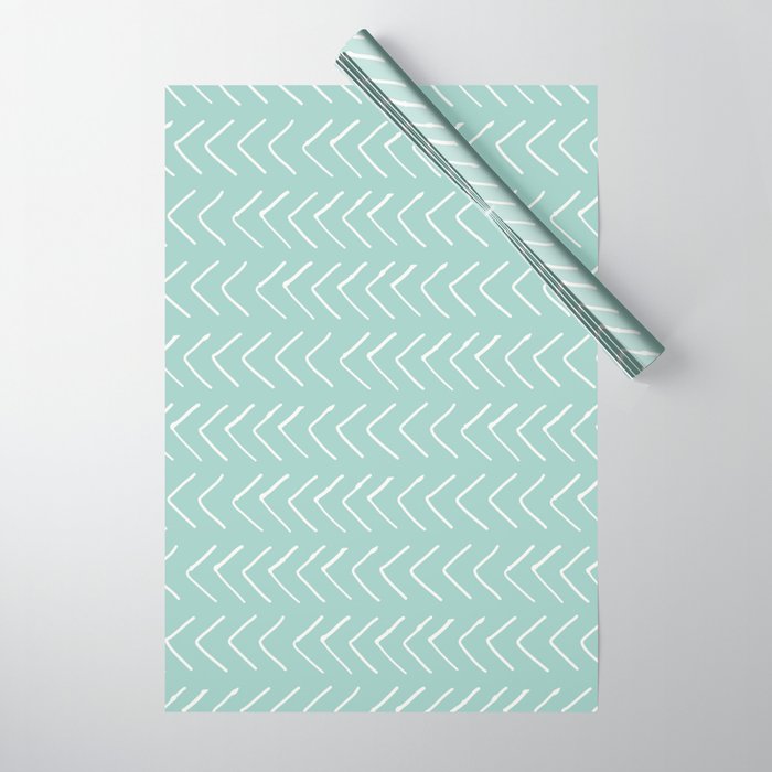 Pink and white 2025 chevron wrapping paper