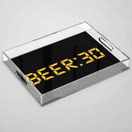 Beer O'clock Funny Acrylic Tray