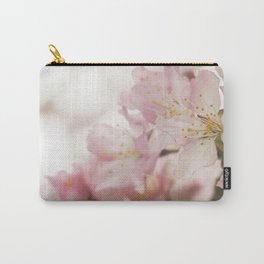 Pink Spring Flowers In Sunlight Photo | Soft Pastel Colors Blossom Nature Art Print | Holland Floral Travel Photography Carry-All Pouch