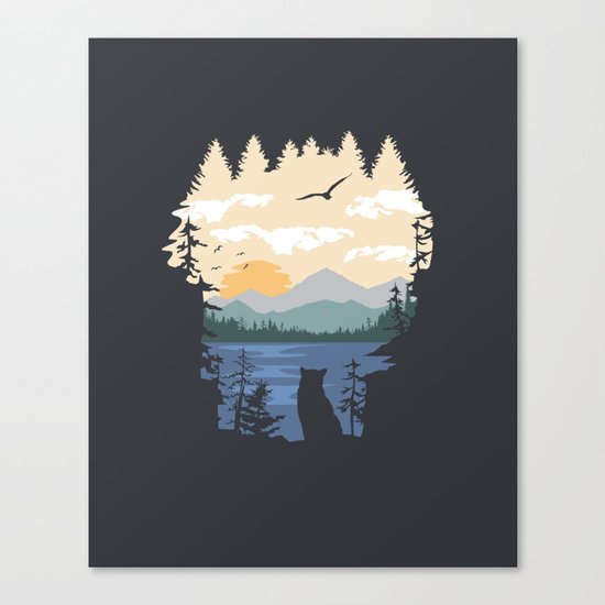 Mountain Lion Wilderness Canvas Print